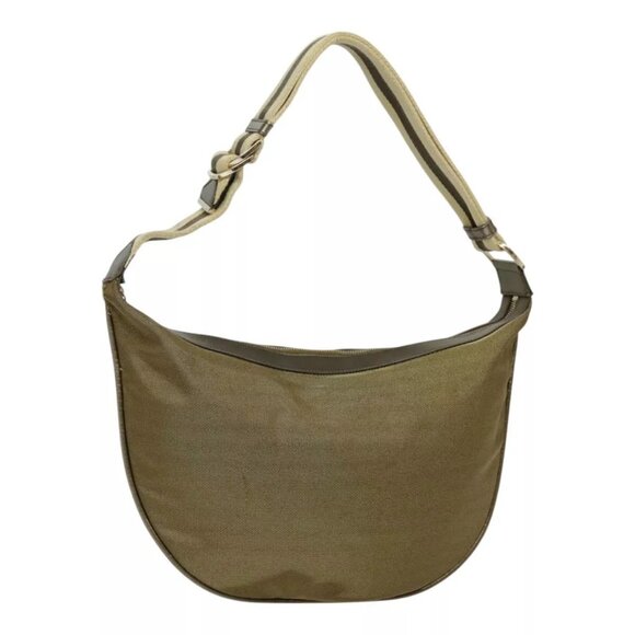 GUCCI Sherry Line Shoulder Bag Canvas Brown Gold - Picture 1 of 16